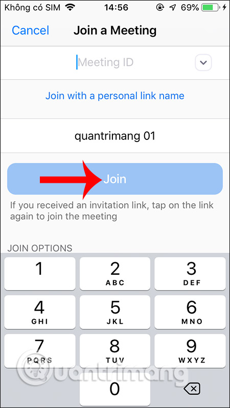 Cách sử dụng Zoom meeting trên điện thoại - 6