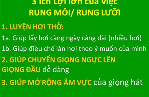 💖TN1: 3. Ích Lợi Của Rung Môi / Rung Lưỡi 🎵Phần A: MLT căn bản (MKĐ+MPA)