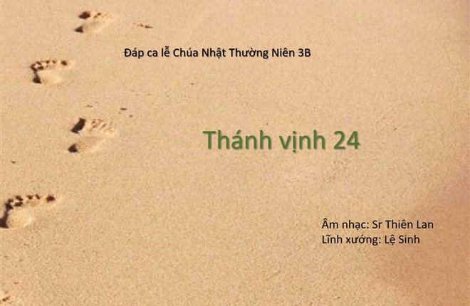 Thánh Ca Phụng Vụ: Thánh Vịnh Đáp ca 24 || CNMV 1C ĐK 1 ; các câu 1,2,3: CNTN 3B (ĐK 2 ), CNTN 26A(ĐK 3), CNMC 1B(ĐK 4) || ST: Nt Thiên Lan || Diễn tấu: Lệ Sinh || Thực hiện: Lm Anthony