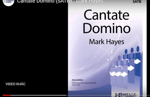 CANTATE DOMINO (SATB) - Mark Hayes 1